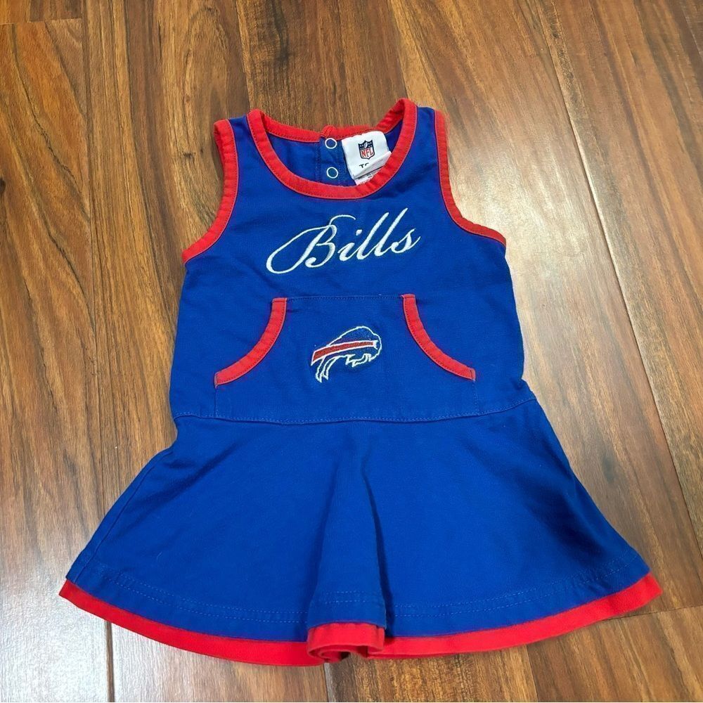 Buffalo Bills NFL kids blue cheerleader dress